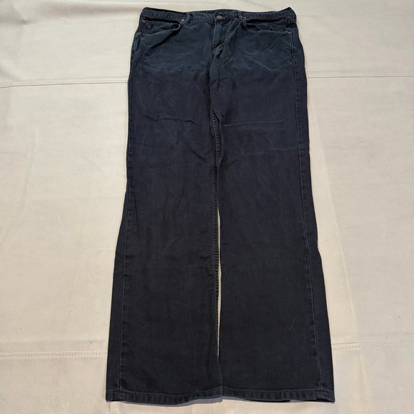 Polo Ralph Lauren Men Varick Slim Straight Navy Blue Preppy Corduroy-34x30-5072 - Picture 1 of 12